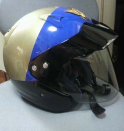 画像1: カリフォルニアハイウェイパトロールなど特注ヘルメットカラーリング