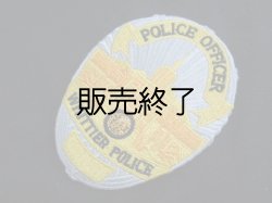 画像1: ウィッティア市警察バッジパッチ 