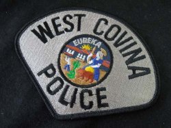 画像1: ウェストコビーナ市警察実物ショルダーパッチ