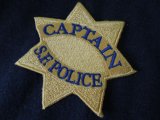 サンフランシスコ市警察実物バッジパッチ　キャプテン