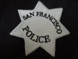 サンフランシスコ市警察実物バッジパッチ　オフィサー