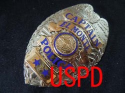 画像1: エルモンテ市警察実物旧支給バッジ　キャプテン