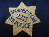 サンフランシスコ市警察実物バッジパッチ　インスペクター 2211 ダーティーハリー