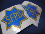 サンフランシスコ市警察白バイ用デカール2枚SET　レプリカ
