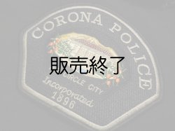画像1: コロナ市警察 カリフォルニア 実物パッチ