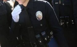 画像2: ロサンゼルス市警察シェリフ共通ユニフォーム用ネクタイ　ブラック ロング