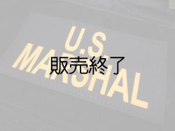 画像1: ＵＳマーシャル ベルクロ付きレプリカパッチ 中　ブラック×イエロー 