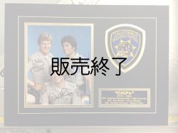 画像1: 白バイ野郎ジョン＆パンチサイン入りプレートＳＥＴ