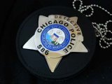 シカゴ市警察レプリカバッジ＆ホルダー　ディテクティブ