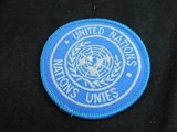国連パッチ　ブルー