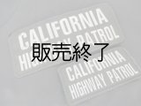 カリフォルニアハイウェイパトロールベスト用パッチ大小ＳＥＴ　ブラックｘシルバー