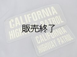 画像1: カリフォルニアハイウェイパトロールベスト用パッチ大小ＳＥＴ　ブラックｘグリーン