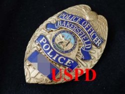 画像1: ベーカースフィールド市警察　実物支給バッジ　オフィサー