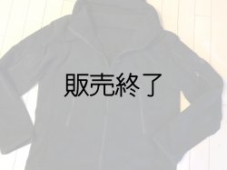 画像1: フード付きタクティカルフリースジャケット 日本人S ブラック