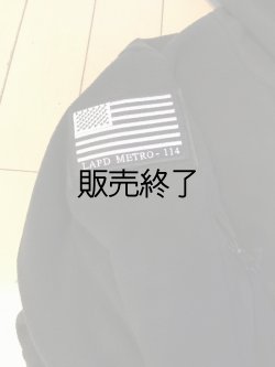 画像4: フード付きタクティカルフリースジャケット 日本人S ブラック