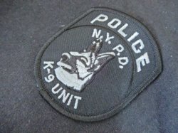 画像1: ニューヨーク市警察K9ユニット実物ショルダーパッチ サブデュード