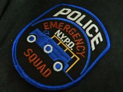 画像1: ニューヨーク市警察エマージェンシースクワッド（ＳＷＡＴ）ショルダーパッチ
