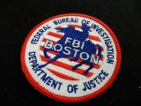 FBI連邦捜査局ボストン支局　実物パッチ