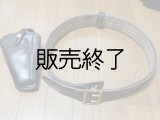 4インチリボルバー用プレーン実物ホルスター＆デューティーベルト　