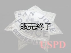 画像1: サンノゼ市警察　実物支給バッジ　サージャント　スターリング
