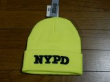 ニューヨーク市警察オフィシャルニット帽　イエロー