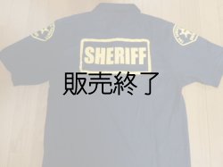 画像3: ロサンゼルスカウンティーシェリフレイドポロシャツ（半袖）　 ブラック日本人ＸＬ