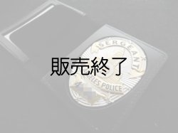 画像1: ロサンゼルス市警察　特注リプロフラットバッジ＆ワレット　サージャント