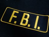 連邦捜査局  ブラック×イエロー　背中用パッチ