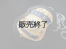 画像1: イミグレーション・カスタムス・エンフォースメント レプリカバッジ＆ホルダーSET