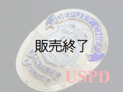 画像1: サンタフェ市警察ニューメキシコ　実物バッジ　ディプティーチーフ