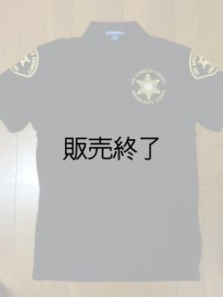 画像1: ロサンゼルスカウンティーシェリフ　半そでレイドポロシャツ　Ｍ（日本人Ｌ）