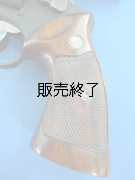 画像1: S&W純正　Ｎフレーム用ダイヤモンドチェッカー　木製グリップ (1)