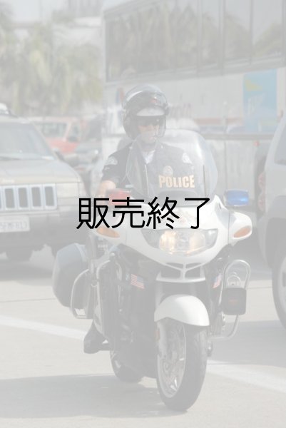 画像1: ロサンゼルス市警中古フルフェイスヘルメット　バッジ付 (1)