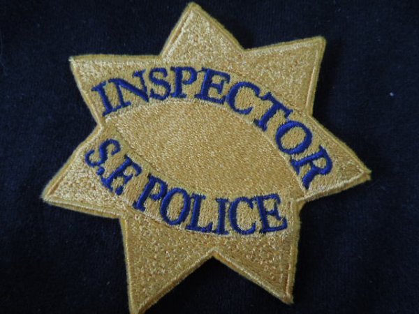 画像1: サンフランシスコ市警察実物バッジパッチ　インスペクター (1)