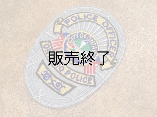 画像1: オンタリオ市警察カリフォルニアバッジパッチ (1)