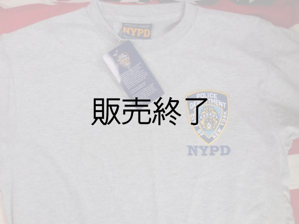 画像1: ニューヨーク市警察オフィシャルＴシャツ　グレー日本人Ｌ (1)