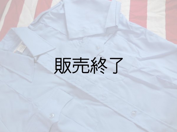 画像1: ポリスユニフォームシャツ（スカイブルー）日本人ＭからＬ　半そで (1)