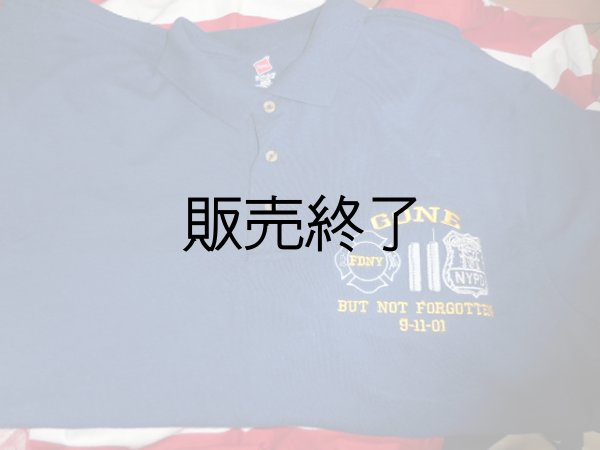 画像1: NYPD,9.11記念ポロシャツ（ダークネイビー）日本人XL (1)