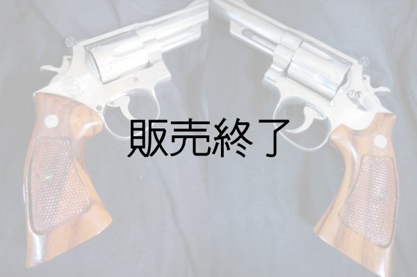 画像1: S&W実物純正Kフレームスクエアバット木製ターゲットグリップ 超美品 (1)