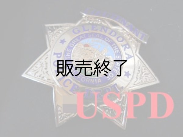 画像1: グレンドーラ市警察カリフォルニア実物支給バッジ　ルテナント (1)