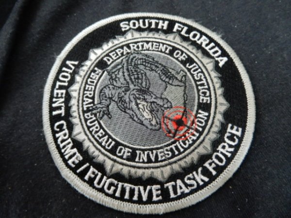 画像1: 連邦捜査局サウスフロリダ支局タスクフォースパッチ (1)