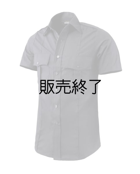 画像1: 新品格安ポリスユニフォームシャツ　ネイビー半袖サイズＵＳ　Ｍ　日本人Ｌ (1)