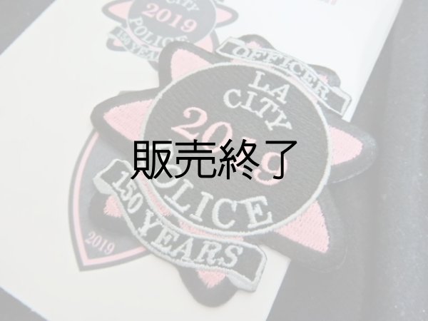 画像1: ロサンゼルス市警察150周年ピンクパッチ (1)