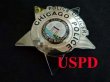 画像1: シカゴ市警察実物バッジ　オフィサー (1)