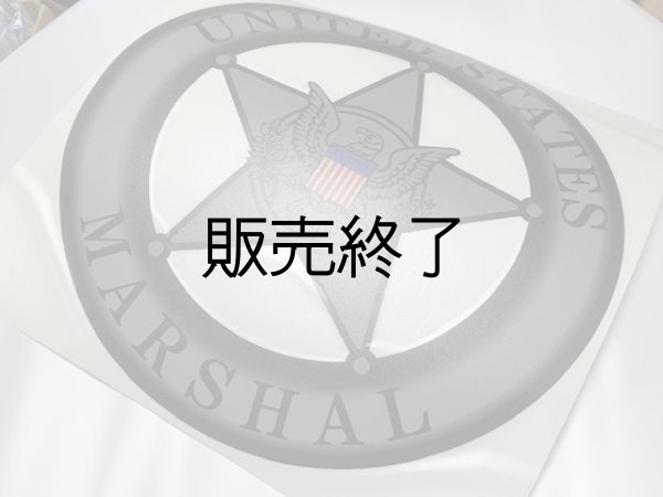 画像1: 連邦保安官　反射特大ステッカー (1)