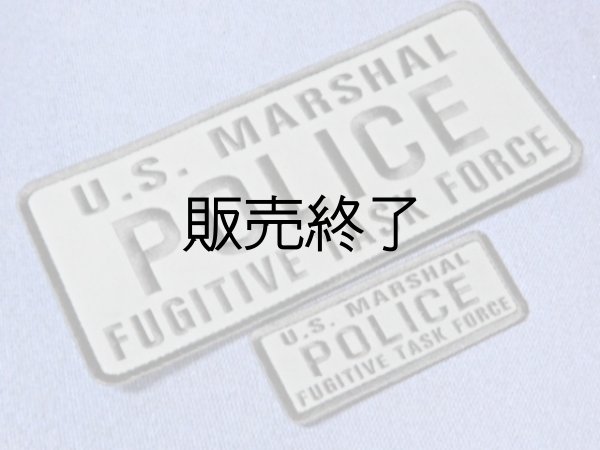 画像1: 連邦保安官　実物ベスト用パッチＳＥＴ　タスクフォース　グレーｘブラック　ベルクロタイプ　刺繍  (1)