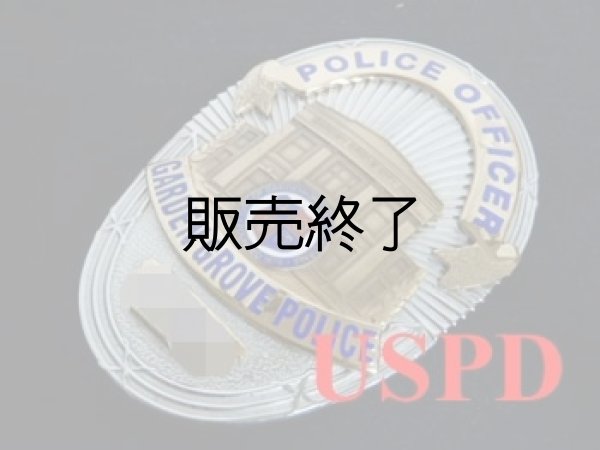 画像1: ガーデングローブ市警察実物バッジ　オフィサー (1)