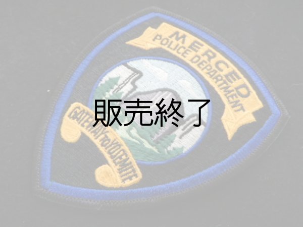 画像1: マーセド市警察カリフォルニア実物パッチ (1)