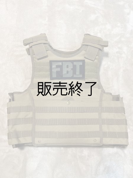 画像1: プレートキャリアー…FBIのパッチ付き (1)