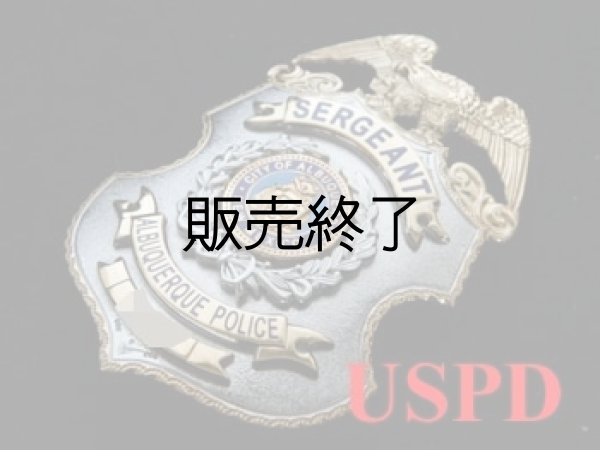 画像1: アルバカーキ市警察ニューメキシコ　実物バッジ　サージャント　  (1)